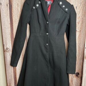 American Horror Story Black Military Style Coat Button Details UNISEX S used